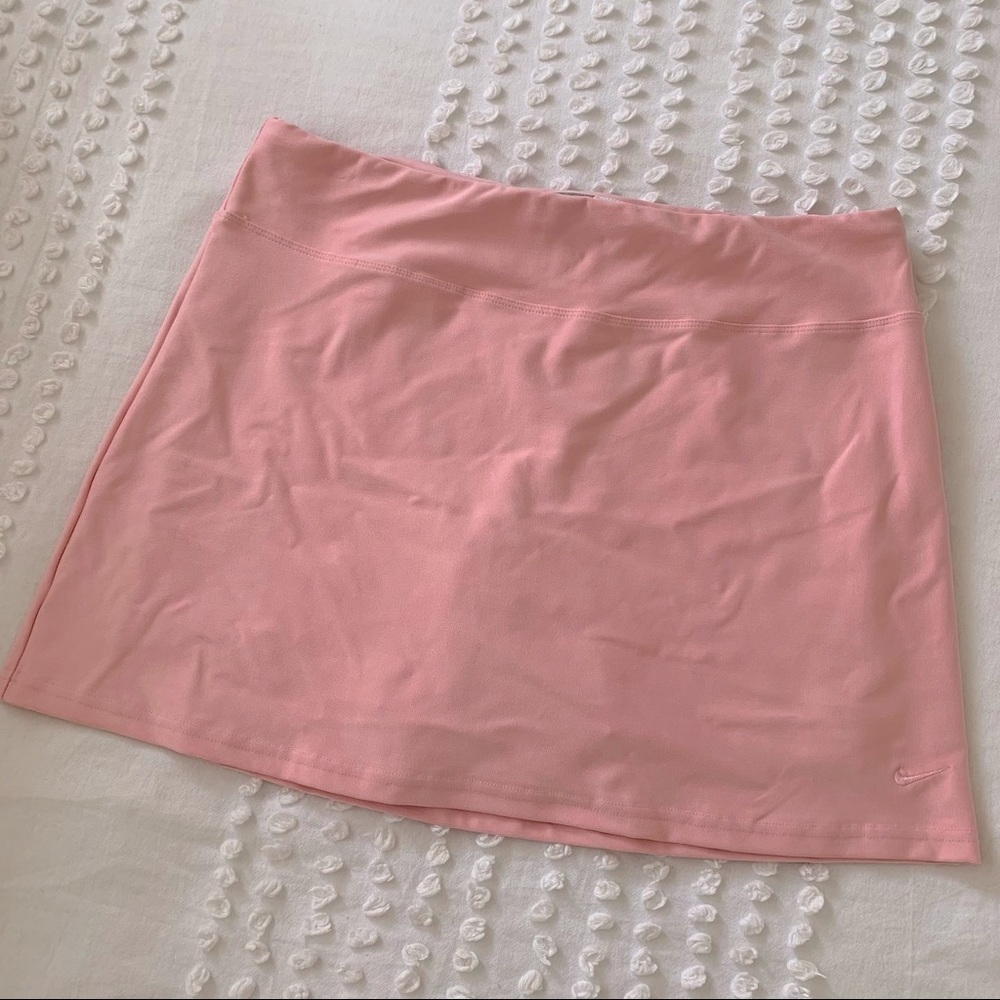 nike tennis skirt, salmon colored